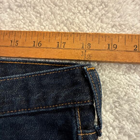 Lands’ End Square Rigger Jeans 36 x25 Traditional Fit Dark Wash Blue Denim - Picture 6 of 8